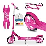 ArtSport Scooter Cityroller Big Wheel 205mm Räder klappbar & höhenverstellbar - Kinder-Roller ab 3...