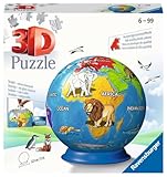 Ravensburger 3D Puzzle 11840 - Puzzle-Ball Kindererde - 72 Teile - Puzzle-Ball Globus für Kinder 6...