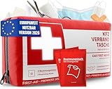 KFZ Verbandstasche nach aktueller Norm 2026 inkl. Beatmungstüchern - KFZ Verbandskasten europaweit...