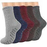 ILovDaisy 5 Paar Kuschelsocken Wintersocken Herren Damen, Warme Stoppersocken Thermosocken...