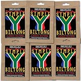 Biltong Beef Jerky Probierbox, 6 x 50g, handgemacht, österreichisches Weiderind, Premium...
