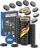Magnet Set Schwarz [65 Stück - extra Stark] hitze- und korrosionsbeständige flexible Magnete...