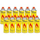 Alpen Camping Butan 12x400ml Gaskartuschen Gasflasche für Gaskocher Campingkocher Bunsenbrenner...