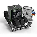 Hardtwerk® Spanngurte mit Ratsche (4 Stück) - 6m, 1000kg Greifkraft, TÜV & GS Zertifiziert -...