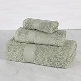 Superior 3-teiliges Handtuch-Set aus 100 % Bio-Baumwolle, enthält 1 Badetuch, 1 Handtuch, 1...