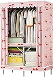 Tragbarer Kleiderschrank aus Stoff, Kleiderschrank aus Stoff, Kleiderstange for Heimkleidung,...