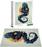 Puzzle 4000 Teile, Eule Puzzle 4000 Teile Erwachsene, Klassische Puzzles Tier, Holzpuzzle...