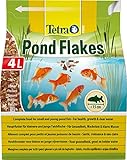 Tetra Pond Flakes – Fischfutter für kleinere und junge Teichfische in Flockenform, für eine...