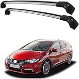 Aluminium Dachträger Relingträger für Civic Tourer 2014 2015 2016, Querträger Gepäck Cargo Top...