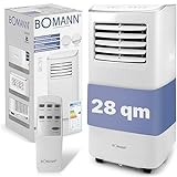 Bomann® Klimaanlage, 3in1 Klimagerät zum Kühlen, Entfeuchten und Ventilieren, mobiles Klimagerät...
