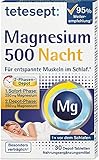 tetesept Magnesium 500 Nacht – Nahrungsergänzungsmittel mit hochdosiertem Magnesium –...