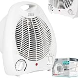 Teesa TSA8025 Heizlüfter 3 Funktionsmodi, 2 Heizstufen (1000W, 2000W), einstellbarer Thermostat,...