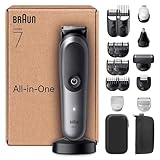 Braun All-in-One Series 7, 18-in-1 Multigroom, Barttrimmer, Nasenhaartrimmer, Haarschneidemaschine...