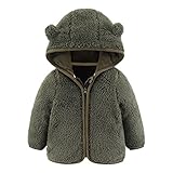 Baby Winter Fleece Overall mit Kapuze Schneeanzug Neugeborene Säugling Kapuzen Strampler Fleece...