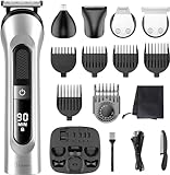 FANHEE Barttrimmer Herren Haarschneidemaschine All-in-One Bartschneider Set，3-in-1 Wasserdicht...