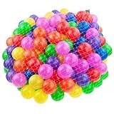 Martom Bunte Bälle für Bällebad 7/6cm Babybälle Plastikbälle Baby Spielbälle 100-2000 Stuck...