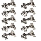 10 x SO-TECH® Topfband Topfbänder T45 Eckanschlag mit Dämpfer + Kreuzplatte Scharnier Scharniere...