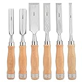 Gravur Professionelles Holzmeißel-Set, 6-teiliges Holzbearbeitungsmeißel-Set mit...