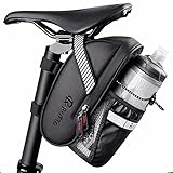 ROTTO Satteltasche mit Flaschenhalter Fahrrad Sattel Tasche Wasserdicht für Rennrad Mountainbike...