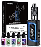 DEUBOX E Zigarette 80W X7 ohne Nikotin mit 5 x10ml e liquid, elektrische Zigarette Starterset mit...
