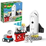 LEGO 10944 DUPLO Spaceshuttle Weltraummission, Spielzeug-Rakete mit Steine für Kleinkinder ab 2...