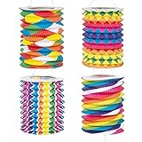 Boland 42034 - Papierlaterne Fantasie, 12 Stück, Größe 16 cm, 4 Motive sortiert, Zuglaterne,...