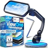 NEXTCOVER® Fahrradspiegel für Lenker [links] mit ProVision-Echtglas I fest sitzender Fahrrad...