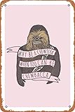 Ysirseu Chewbacca Wandkunst, Tiere, Vintage, Kaffee, Bar, Dekoration, 30,5 x 45,7 cm, Blechschild,...