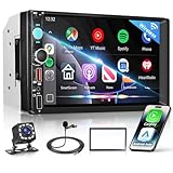 VECHTEL 7' Autoradio 2 Din mit Drahtlos Carplay Android Auto,FM Radio mit Blurtooth,IPS...