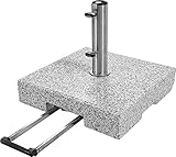 Doppler SL-AZ Trolley Granitsockel 72kg mit Rollen I Schirmständer für Sonnenschirme mit max....