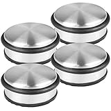 HRB Türstopper 4er Set, Edelstahl massiv - Schwerer Türstopper Boden 1,2 Kg/Stk., Door Stopper im...