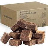 Flammingo® Ökologische Anzündwürfel, braun - ca. 875 Stk, 7 kg Karton - Brenndauer ca. 12 min...