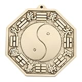 BESTYASH Traditioneller Messing Bagua Spiegel Feng Shui Tai Chi Ornament zum Vertreiben von Unglück...