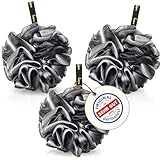 lampox - Badeschwamm [3er Pack] Duschschwamm, Peelinghandschuh, Badebürste, Peeling schwamm, Luffa...