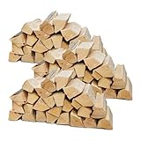 Flameup Brennholz Buche, Kaminholz mit Rinde, Buchenholz, Feuerholz für Ofen, Kamin, Kaminofen,...