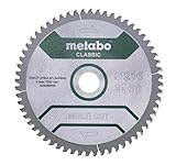 Metabo Sägeblatt Multi Cut - Classic, 216 x 2,4/1,8 x 30, Z60 FZ/TZ, 5° neg. – 628066000 –...