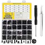 1020 Stück PC Schrauben Set, M1.4 M1.7 M2 M2.5 M3 Kleine Schrauben Set, Mikroschrauben...