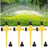 Rasensprenger,4Pcs Wassersprenger Einstellbar,Rasensprinkler,Multifunktion Garten...