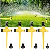 Rasensprenger,4Pcs Wassersprenger Einstellbar,Rasensprinkler,Multifunktion Garten...