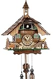 Eble Kuckucksuhr Kuckuckuhr Echtholz NEU batteriebetriebenes Quartzwerk Kuckuckruf Schwarzwaldhaus...