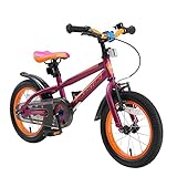 BIKESTAR Kinderfahrrad 14 Zoll für Mädchen und Jungen ab 4 Jahre | Kinderrad Urban Jungle |...