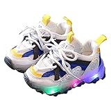 Mädchen Sneaker Ohne Verschluss Babyschuhe Kinder Bling Led Licht leuchtende Sport Kinder...