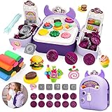 Ucradle Modelliermasse Kit, 12 Farben Lufttrockener Magischer Knete, DIY Kinderknete mit 18...