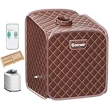 FANTASK 2L Mini Dampfsauna, Heimsauna tragbar mit Fernbedienung, Mobile Saunazelt mit...