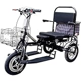 Roller für ältere Menschen, faltbares elektrisches Dreirad, kleines Lithium-Ionen-Elektromoped...