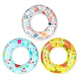 Aufblasbare Pool Schwimmer für Kinder - 3 Pack Schwimmen Ring Tube Spielzeug für Schwimmbad im...