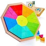 CUBIDI® Kreatives Montessori Tangram Octagon | Fördert logisches Denken und räumliche...