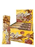 IronMaxx Nutty Bar – Pecan Caramel Milk Chocolate 12x40g Riegel/Protein-Nussriegel mit echten...