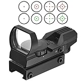 Red Dot Visier Sight Scope Leuchtpunktvisier Reflexvisier Reflex Sight Red Green mit Tactical 4...