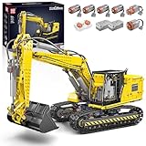 Mould King Technik Bagger, APP Ferngesteuert Motorisierter Raupenbagger Modell, High-Tech...